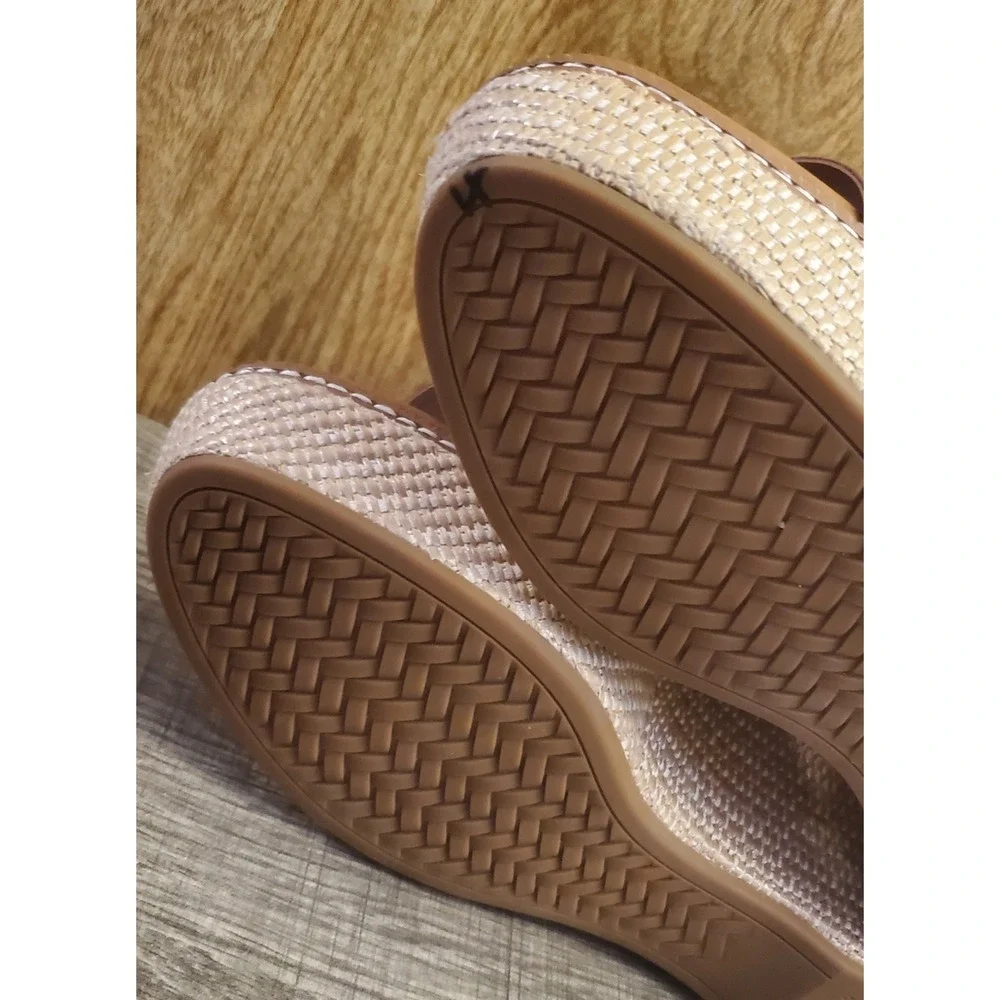 Cole Haan‎ Cloud All Day Espadrille Wedge Sandals Women's Size 10 Brown